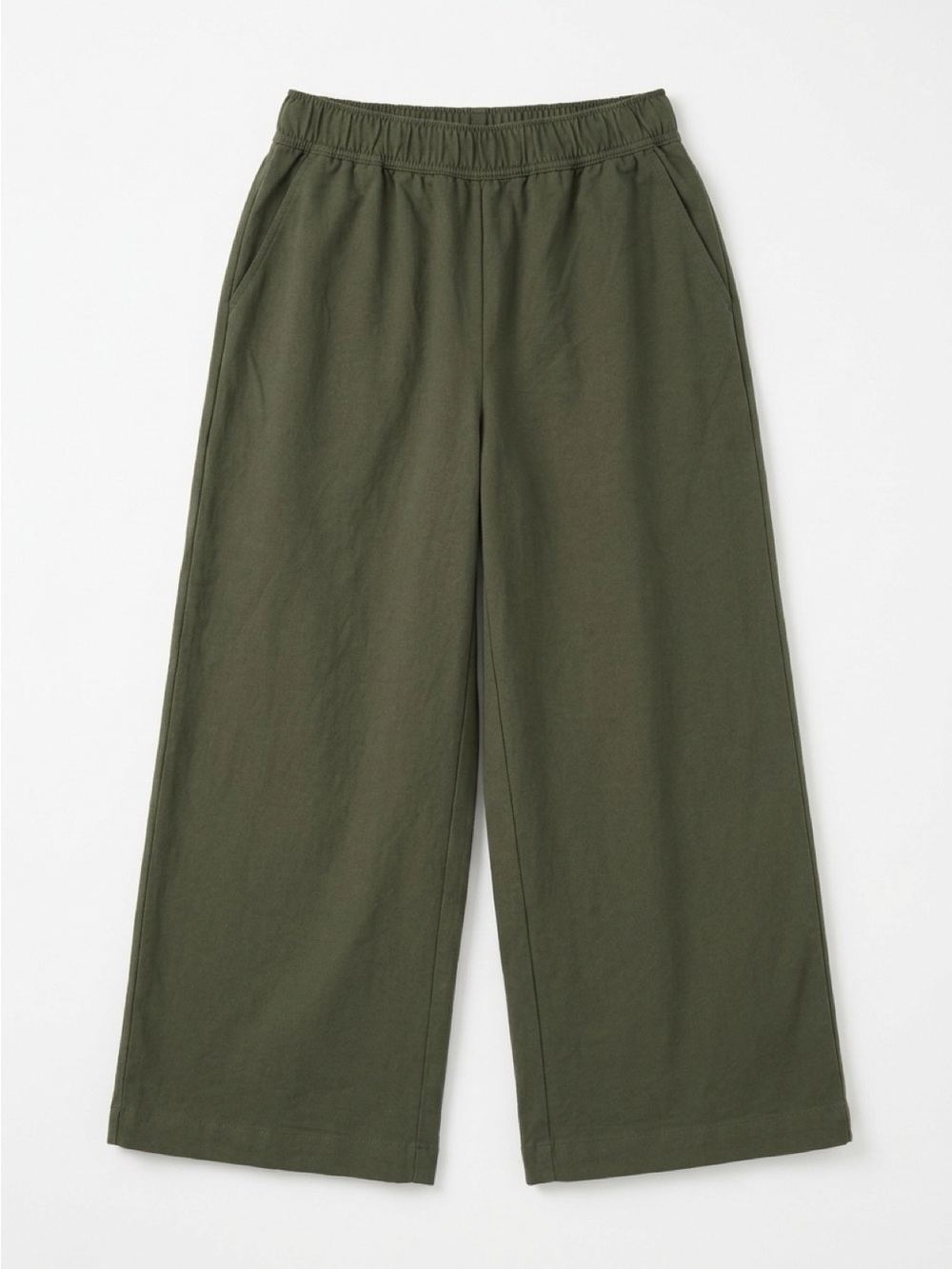 Reitmans Olive Green Wide-Leg Capris